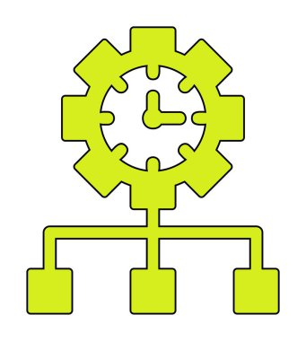 vector illustration of Time Management modern icon                       