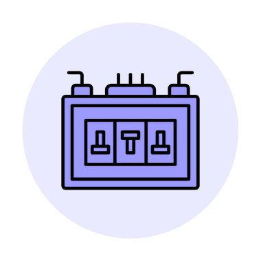 Sigorta kutusu mu? Web simgesi basit tasarım