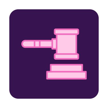 Yargıç Tokmak ikonu. vektör çizimi tasarımı