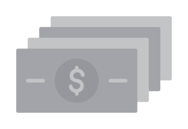 para düz simgesi, vektör illüstrasyonu