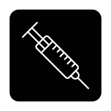 Şırınga web simgesi, vektör çizim 