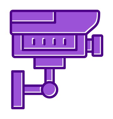 ccTV kamerasının vektör illüstrasyonu 