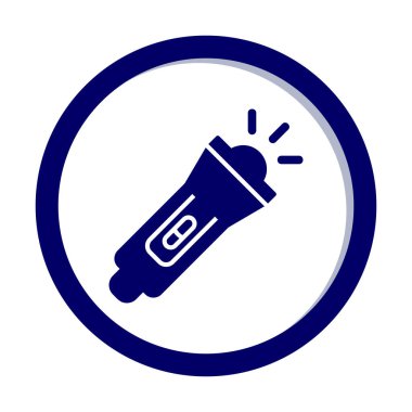 el feneri düz simge vektör çizim  