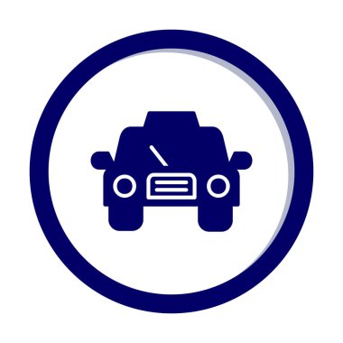 taksi simgesi vektör illüstrasyonu 