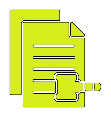 belgelerin vektör çizimi simgesi  