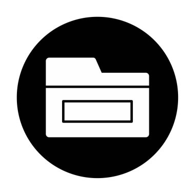 klasör web simgesi, vektör çizim