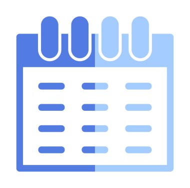 Takvim simgesi, vektör çizimi