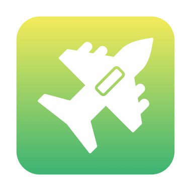 düzlem ikonu vektör illüstrasyonu