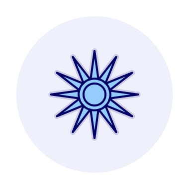 Optik radyasyon işareti vektör düz simgesi 