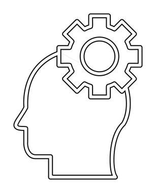 Yaratıcı süreç simgesi, vektör illüstrasyonu                       