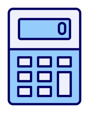 düz hesap makinesi vektör çizimi  