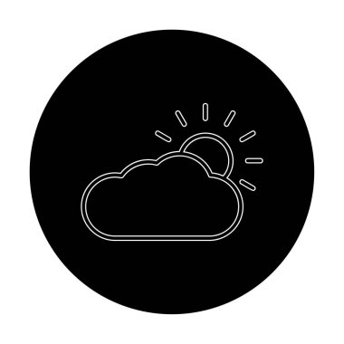 Hava durumu simgesi, vektör illüstrasyonu 