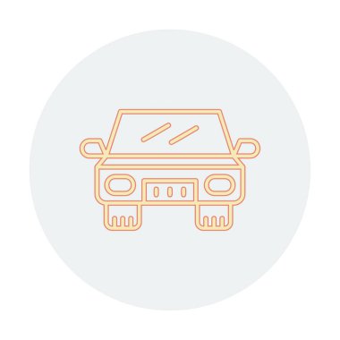 Araba düz simgesi. Vektör çizim 