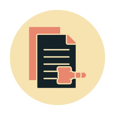 belgelerin vektör çizimi simgesi  