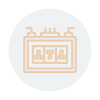 Sigorta kutusu mu? Web simgesi basit tasarım