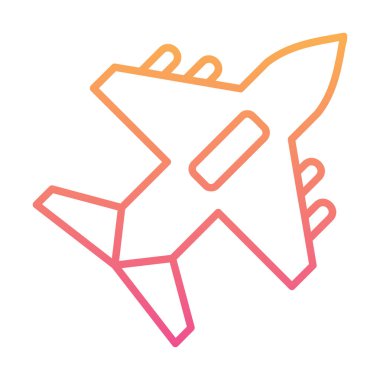 düzlem ikonu vektör illüstrasyonu