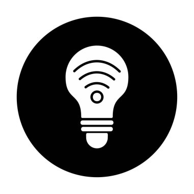 Ampul Ağı simgesi basit bir çizim. Akıllı Ampul                                                     