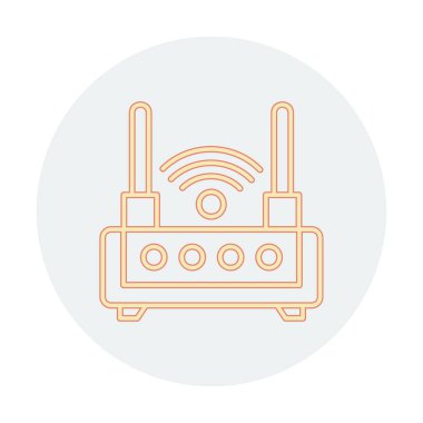  Wi-fi yönlendirici vektör illüstrasyonu