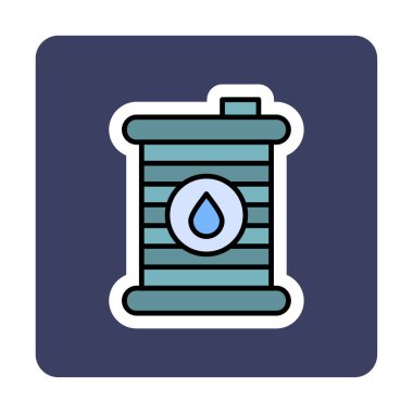 Fıçı ikonu. Vektör İllüstrasyonu