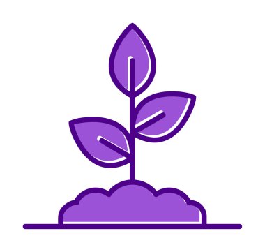 filizlenme simgesi, vektör illüstrasyonu  