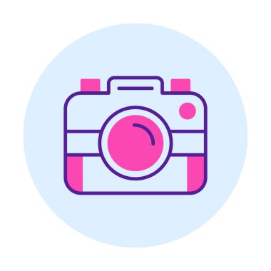 fotoğraf makinesi simgesi, vektör illüstrasyonu 