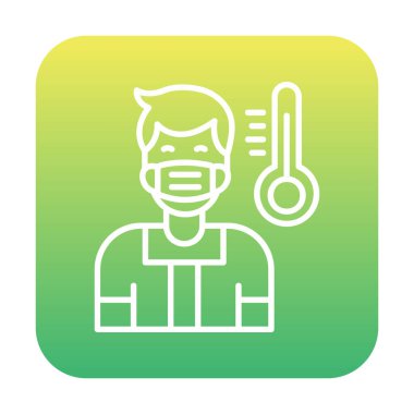 Maske simgesi takan düz adam, taslak biçimi