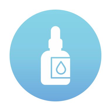 Ağız Aşısı Web simgesi, vektör illüstrasyonu