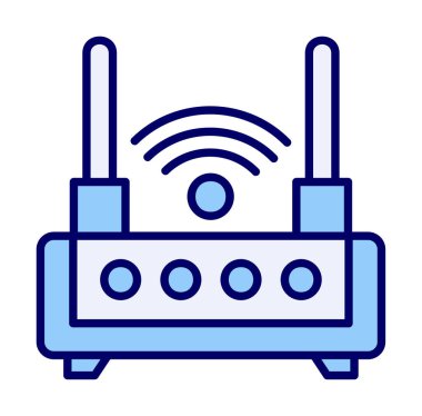  Wi-fi yönlendirici vektör illüstrasyonu