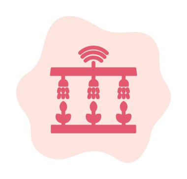 Akıllı Çiftlik. Web simgesi basit illüstrasyon 