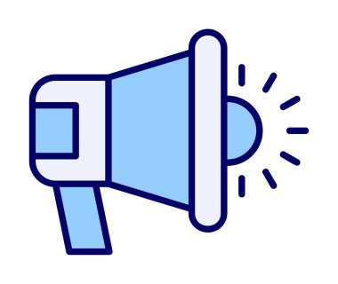 megafon simgesi, vektör illüstrasyonu