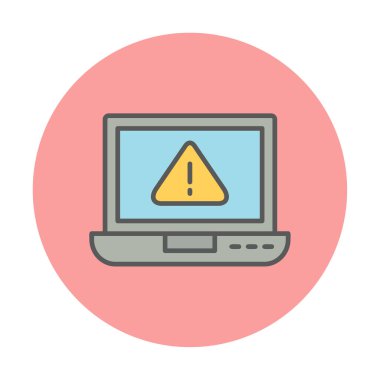 uyarı simgesi olan dizüstü bilgisayar 