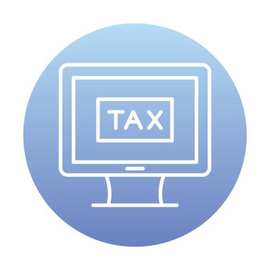 vergi ödeme ikonu vektör illüstrasyonu