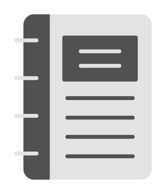 Not defteri web simge vektör çizim