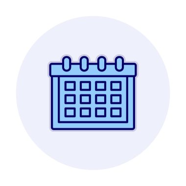 Takvim simgesi, vektör çizimi