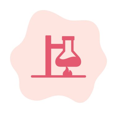 Basit Kimyasal Deney simgesi, vektör çizimi