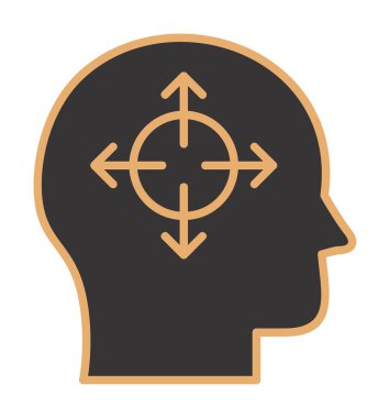 Karar satırı ikon vektör çizimi  