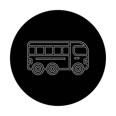 bus simgesi, vektör illüstrasyonu