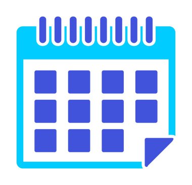 Takvim simgesi, vektör çizimi