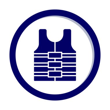 Can yeleği simge vektör çizim