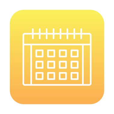 Takvim simgesi, vektör çizimi