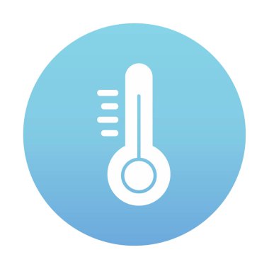 Modern termometre simgesinin vektör çizimi 