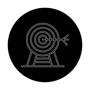 hedef simge, vektör illüstrasyonu basit tasarım