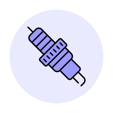 Buji simgesinin vektör illüstrasyonu