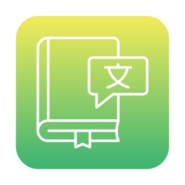 çevirmen sözlük vektör illüstrasyonu 