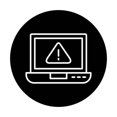 uyarı simgesi olan dizüstü bilgisayar 