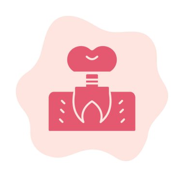 Dentistry implant icon outline vector. Dental tooth. 