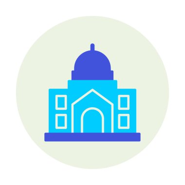 Cami bina simgesini, vektör çizim  