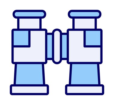 binoküler ikon vektör çizimi