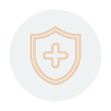 çapraz simgeli kalkan, vektör illüstrasyonu 