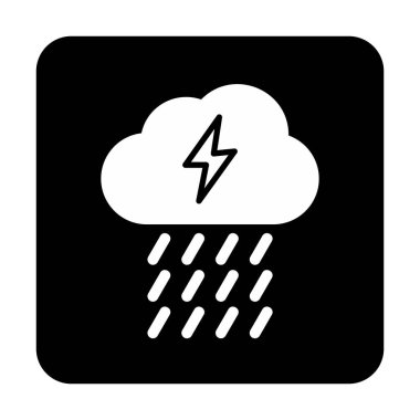 yağmur simgesi, vektör illüstrasyonu  